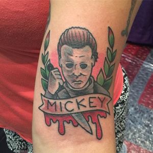 Michael Myers Tattoo by Pon DeMan #michaelmyers #michaelmyerstattoo #halloween #halloweenatattoo #horror #horrortattoo #PonDeMan