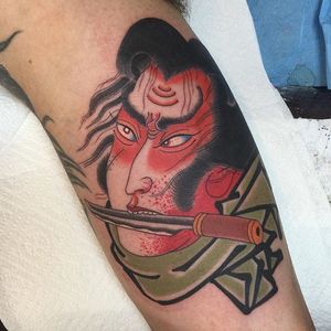 Namakubi tattoo by Acetates #Namakubi #Japanese #severedhead #Acetates