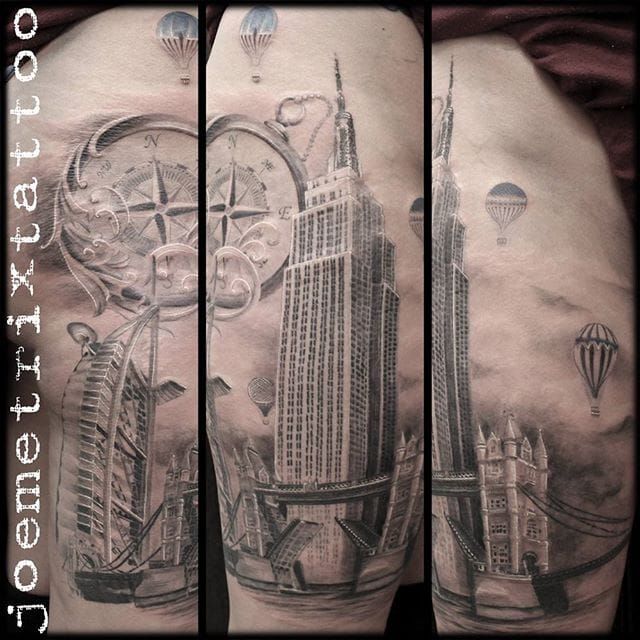 30 Architecture Tattoo Designs to Get You Inspired for More Ink