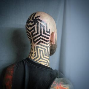 Tribal tattoo by Tomas Tomas #TomasTomas #tribaltattoos #blackwork #linework #geometric #pattern #shapes #blackfill #tribal #primitive #tattoooftheday