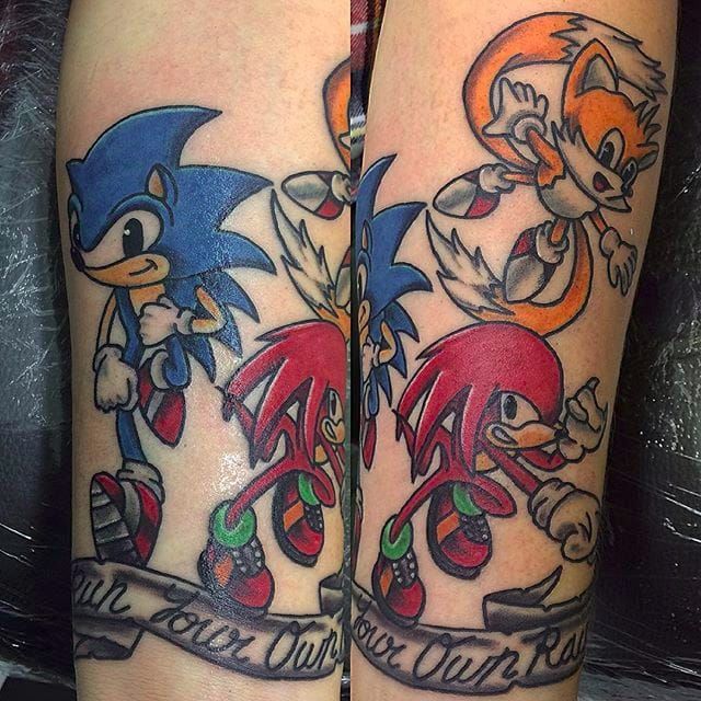 Sonic The Hedgehog Temporary Tattoo AA Global Industries