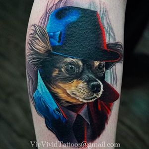 Check out this doggy's awesome outfit! #VicVivid #realism #dog #portrait