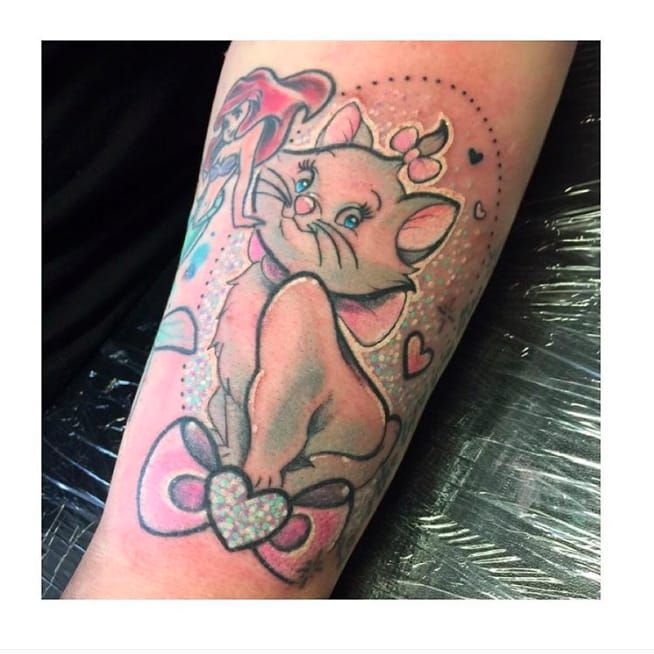 Everybody wants to be a cat  Disney Inspired Tattoos The Happiest  Inkings  Heart