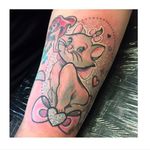 Marie Aristocats tattoo by Toni Gwilliam #ToniGwilliam #disney #marie #aristocats #cat #kitten