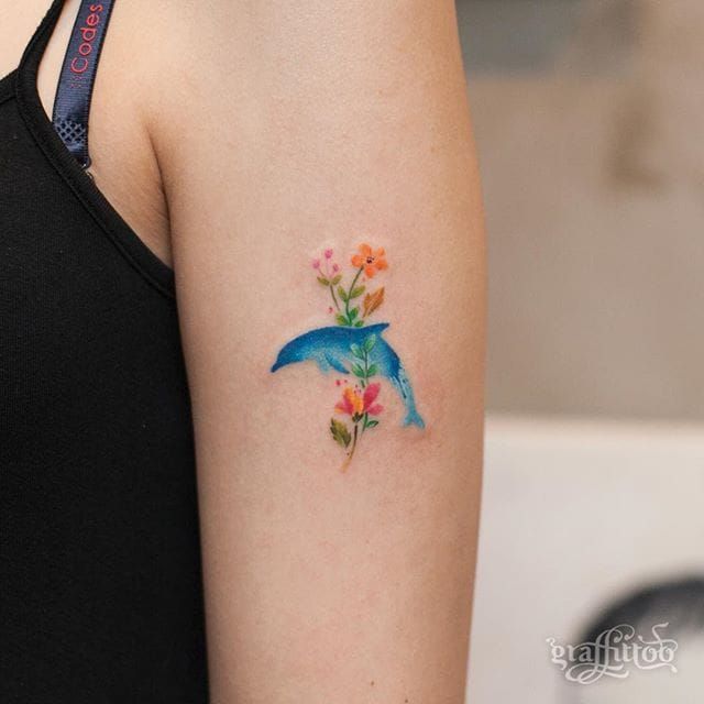 40 Superb Dolphin Tattoo Design Ideas For Women  Page 3 of 3  Bored Art
