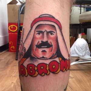 Iron Sheik Tattoo by Krooked Ken #WWE #wrestling #IronSheik #KrookedKen