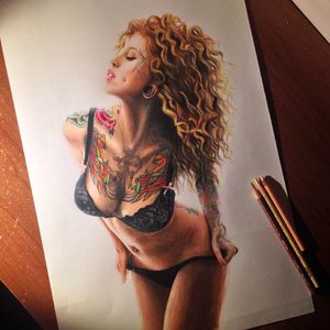 #drawing #tattooedmodel #art #3Dart #Ennife
