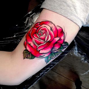 Rosa ligera y hermosa de Jagood #Jagood #JagoodTattoo #watercolor #warszawa #polishartist #rose #flower #plant