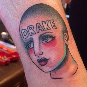 Rick Politz's tattoo of the woman with a Drake tattoo. #drake #music #rapper #celebrity #fan #funny