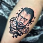 CM Punk Tattoo by Chris Jenko #CMPunk #WWE #Wrestling #traditional #ChrisJenko