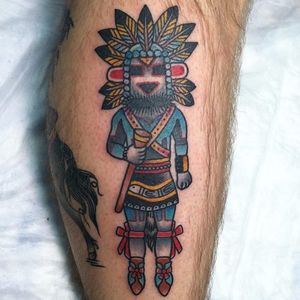 Kachina Tattoo by Daniel Rockburn #kachinadoll #kachina #nativeamerican #nativeamericanart #nativeamericandoll #americanindian #DanielRockburn