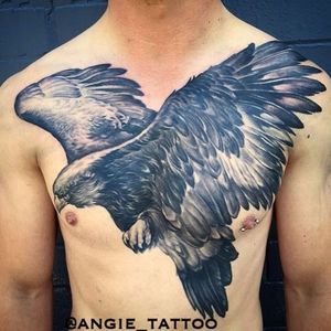 #aguia #eagle #pretoecinza #blackandgrey #tatuadora #AngieTattoo #femaletattooartist #brasil #brazil #portugues #portuguese