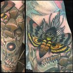 Death Moth Tattoo by Emmanuel Mendoza #deathmoth #deathmothtattoo #deathmothtattoos #moth #mothtattoo #skull #skulltattoo #skullmoth #mothskull #neotraditionalmoth #EmmanualMendoza
