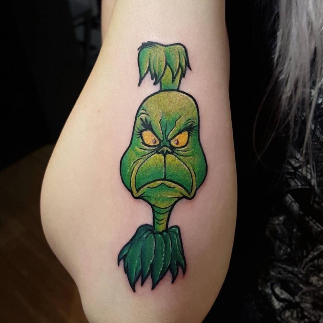 39 Grinch Tattoos Embracing the Christmas Spirit with a Touch of Mischief   Psycho Tats