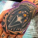 Three-Eyed Raven Hand Tattoo by Nate Leslie @Nateleslietattoo #Nateleslietattoo #ThreeEyedRaven #RavenTattoo #ThreeEyed #Raven #GameofThrones #GoT