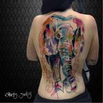 #elefante #elephant #ChrisSantos #TatuadoresDoBrasil #aquarela #watercolor #coloridas #colorful #brasil