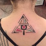 Eye of Providence tattoo by Diki. #Diki #deconstructed #traditional #eye #triangle #illuminati #eyeofprovidence