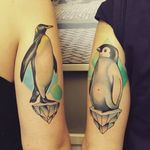 Two penguins (via IG -- iri_valo) #ice #matching #penguin