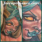Satanic Blood Puddin lady. Tattoo by Joe Capobianco. #BloodPuddin #capogal #JoeCapobianco #pinup #satanic