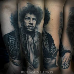 Jimi Hendrix by Benjamin Laukis #JimiHendrix #BenjaminLaukis #guitarra #guitar #DiaMundialDoRock #rock #musica #music #brasil #portugues
