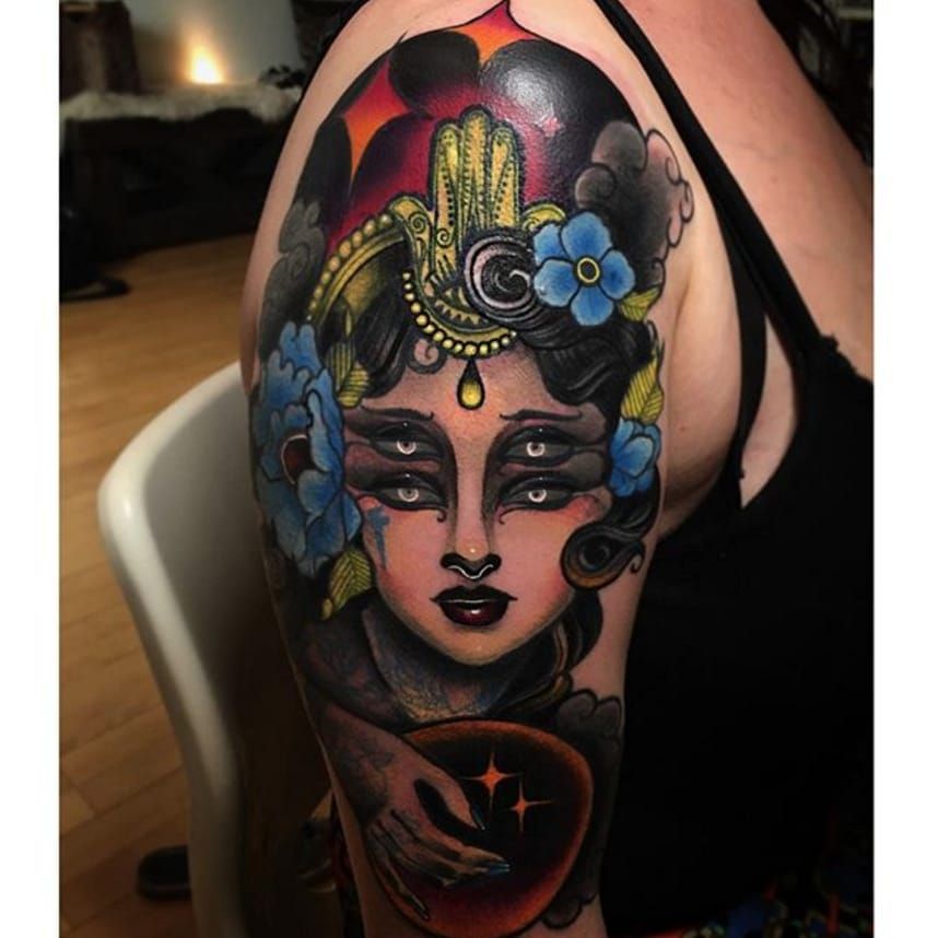Cheyenne Professional Tattoo Equipment - Look at this beautiful backpiece  in progress done by our Cheyenne Artist Miryam Lumpini with  #cheyennetattooequipment ! Follow her to discover more colorful art: ➡️  https://www.instagram.com/miryamlumpini ...