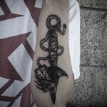 Kunai Tattoo by El Trasho #kunai #kunaidagger #japaneseknife #japanese #gapfiller #weapon #ElTrasho