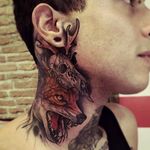 Furious Fox Tattoo by Brando Chiesa @BrandoChiesa #BrandoChiesa #Italy #Neotraditional #Beast #animaltattoo #Fox