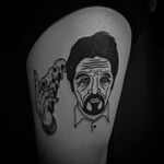 Al Pacino Tattoo by Noil Tattoo #contemporarytattoo #ignoranttattoo #minimalart #minimaltattoo #creativetattoos #koreantattoos #korean #Noil #NoilTattoo
