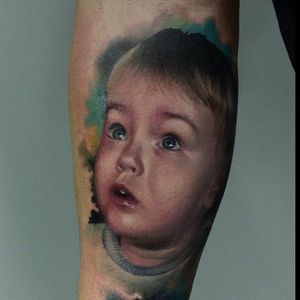Realistic Portrait Tattoo of a toddler boy via @Karolrybakowski #PolandRybnik #InkognitoTattoo #Realistic #Painter #Style #Child #Children #portrait #toddler #boy