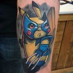 Wolverine Pikachu Tattoo by Norton Hollows #wolverine #pikachu #pokemon #pokemongo #pokemonart #popculture #NortonHollows