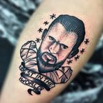 CM Punk Tattoo by Chris Jenko #CMPunk #WWE #Wrestling #traditional #ChrisJenko