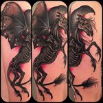 Thestral Tattoo by Jasmine Wright #thestral #harrypotter #wizard #neotraditional #JasmineWright