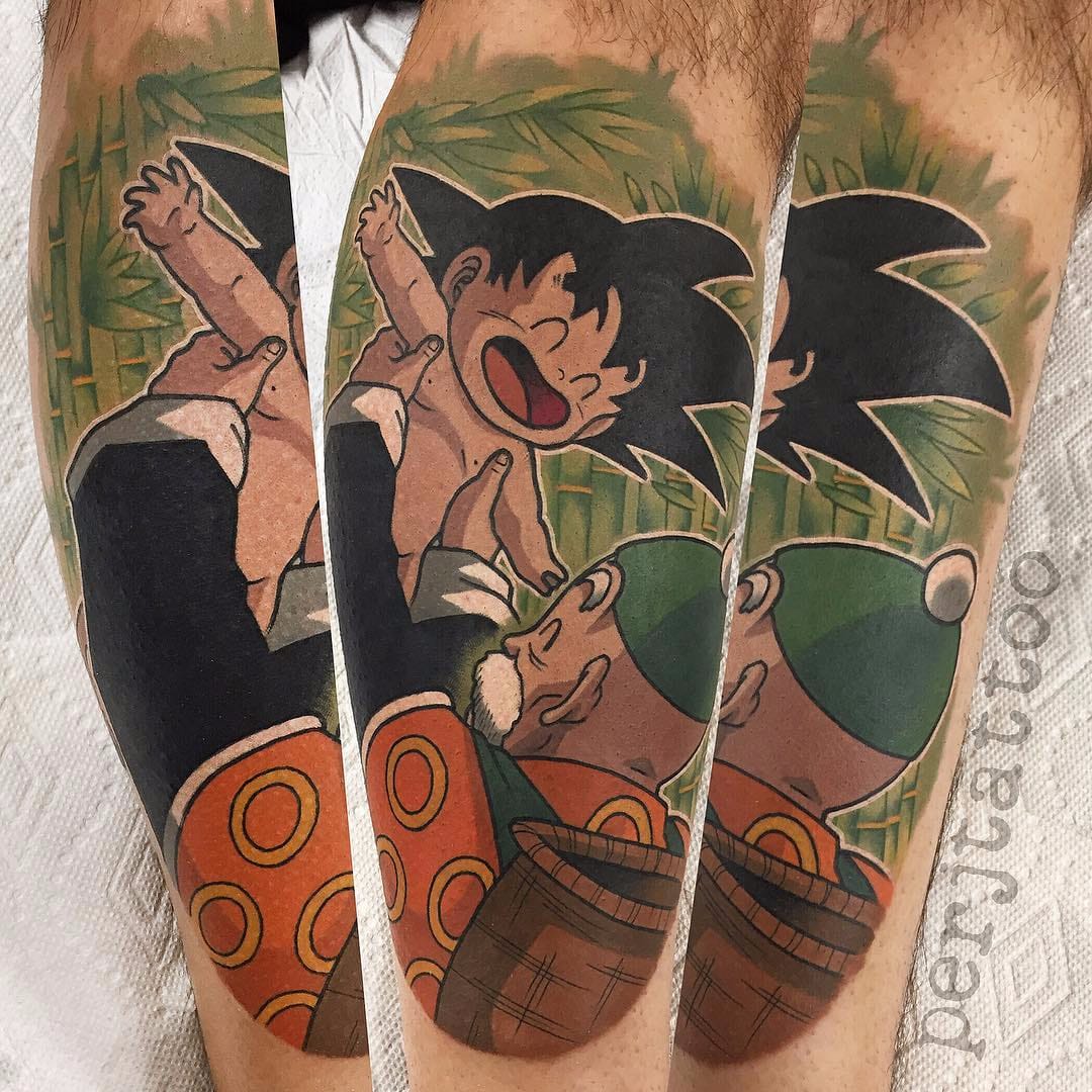 Goku, Dragon Ball Super  Tatuagem do naruto, Desenhos coloridos