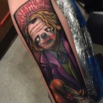 Joker Sloth Tattoo by Eddie Stacey #sloth #slothtattoo #slothtattoos #slothdesign #funtattoos #EddieStacey