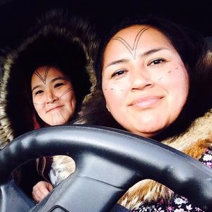 Each woman's tattoos are unique to their familial and communal background. #facialtattoo #Inuittattoos #traditional #tribal
