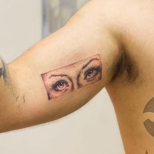 Tattoo por Marcelo Ret! #MarceloRet #TatuadoresBrasileiros #TatuadoresdoBrasil #TattooBr #TattoodoBr #dotwork #pontilhismo #olhos #eyes
