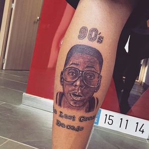 Could not agree more with this sentiment. By Romeo Tattoo (via IG -- romeo__tattoo) #romeotattoo #urkel #urkeltattoo