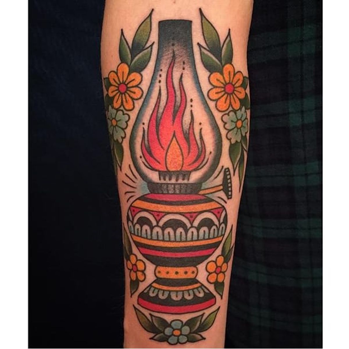 Tattoo uploaded by Robert Davies • Oil Lamp Tattoo by David Bruehl 