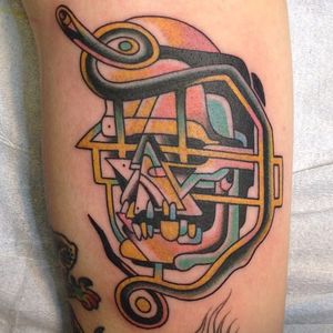 Skull Tattoo by Jim Little #JimLittle #Jimlittletattoos #Deluxetattoo #Chicago #Skull #Neotraditional #neotraditionalskull