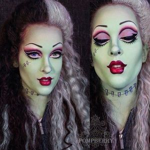 Corpse Bride Makeup Art by @Pompberry #Pompberry #Makeup #Art #PompberryMakeupArt #Corpsebride #Zombie