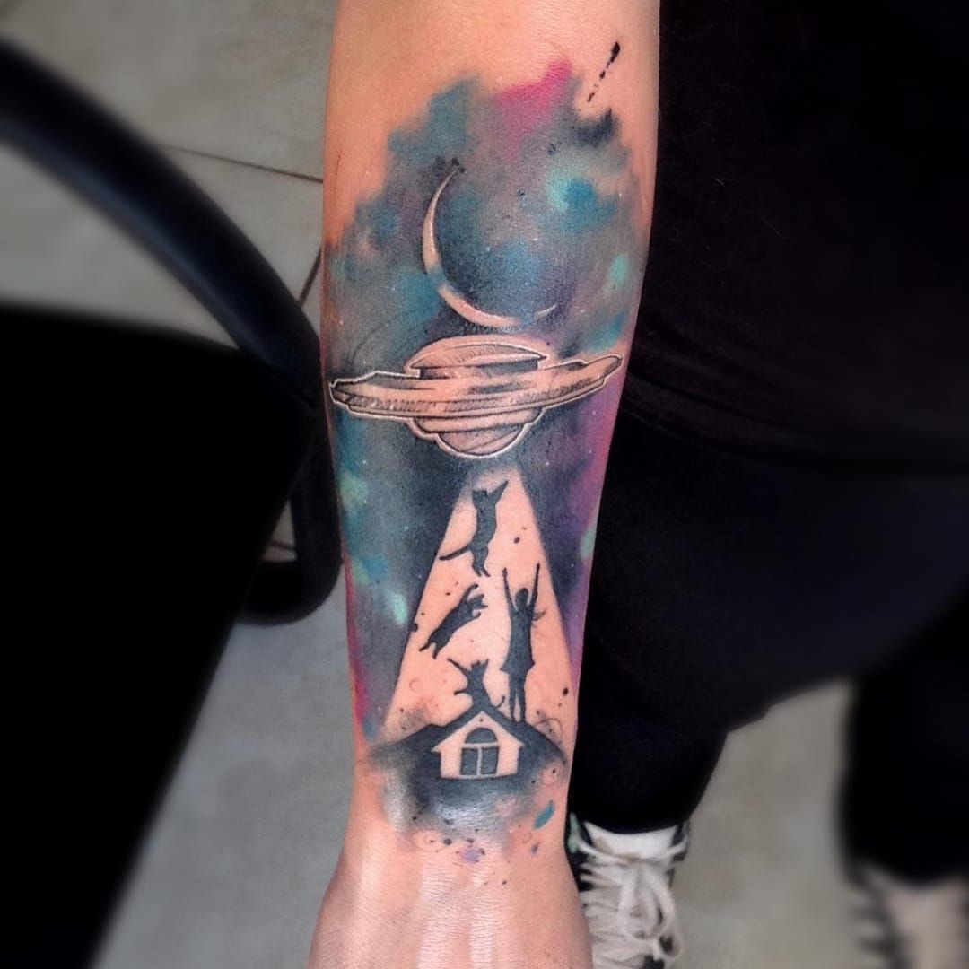 Bigods Tattoo - 🚨 ARTE EXCLUSIVA 🚨 . Arte criada para fans de espaço e  que acreditam em vida extraterrestre. Para informações sobre valores e  orçamento , somente pelo WhatsApp. (19)98889-8761 🇧🇷 . . #alien #area51  #espaço #space #astronomy