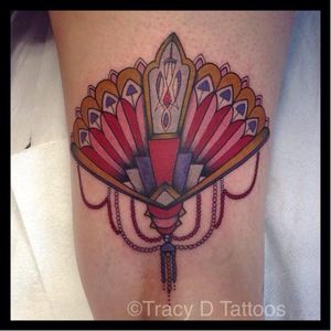 Tattoo by Tracy D. #artdeco #artdecotattoos #TracyD