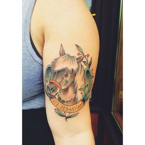 Lil Sebastian! By Kirsten Holliday #KirstenHolliday #parksandrec #parksandrectattoo #parksandrecreation #parksandrecreationtatto