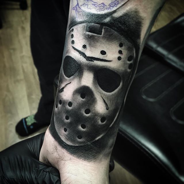 Jason voorhees tattoo i got yesterday by danielarttattoo  rTattooDesigns