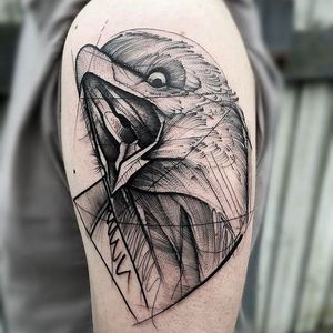 Eagle Chaotic Blackwork Tattoo by Frank Carrilho @FrankCarrilho #FrankCarrilhoTattoo #FrankCarrilho #Chaotic #Black #Blackwork #Eagle