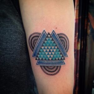 Geometric tattoo by Luis Jade #LuisJade #pattern #geometric #graphic #abstract #ornamental
