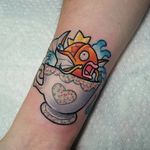 Magikarp tattoo by Mewo Llama. #MewoLlama #pokemon #videogames #anime #kawaii #cute #fish #teacup #magikarp