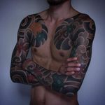 Sleeve Tattoo by Gotch #japanese #japanesetattoo #japanesetattoos #bestjapanesetattoos #classicjapanese #sleeve #japanesesleeve #japaneseartists #Gotch #GotchTattoos