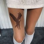 Eagle by TATUL (via etsy.com) #tattooedtights #painted #art #fashion #TATUL #temporarytattoos #tights #stockings