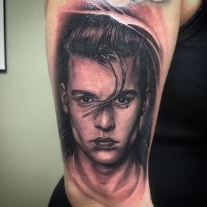 Cry Baby Tattoo by Chris Carter #CryBaby #movie #JohnnyDepp #portrait #ChrisCarter